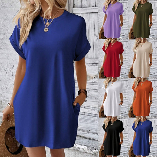Robe T-shirt décontractée femme Chic und Stil