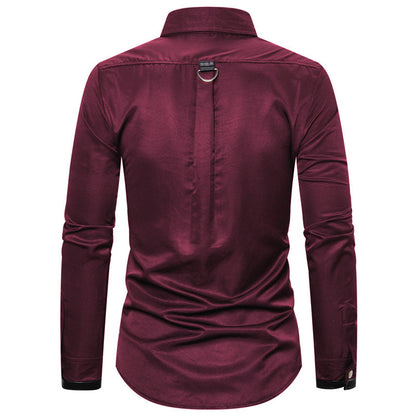 Chemise à manches longues moderne pour homme avec détail en anneau stylé Chic und Stil