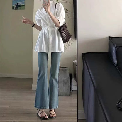 Robe chemise décontractée surdimensionnée pour femmes Chic und Stil