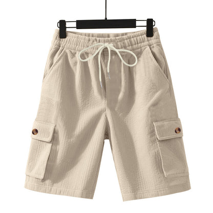 Shorts cargo décontractés pour hommes avec taille élastique et poches latérales pratiques Chic und Stil