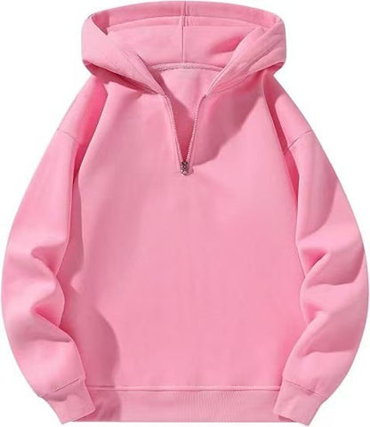 Dame Zip-Hoodie avec col montant et poches latérales Chic und Stil