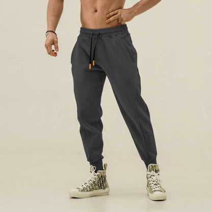 Men's sports pants with elastic waistband and side zip pockets Chic and Style