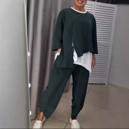 Dames ensemble de lounge décontracté avec des accents à la mode Chic und Stil