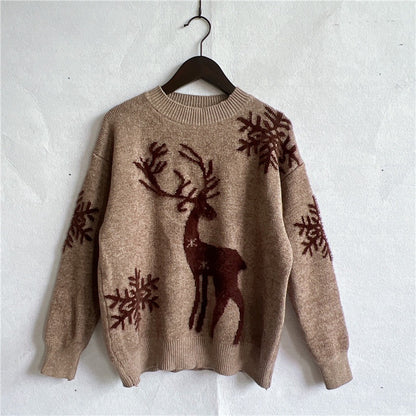 Pull de Noël pour femmes avec un design de renne festif et une qualité de tricot haut de gamme Chic und Stil