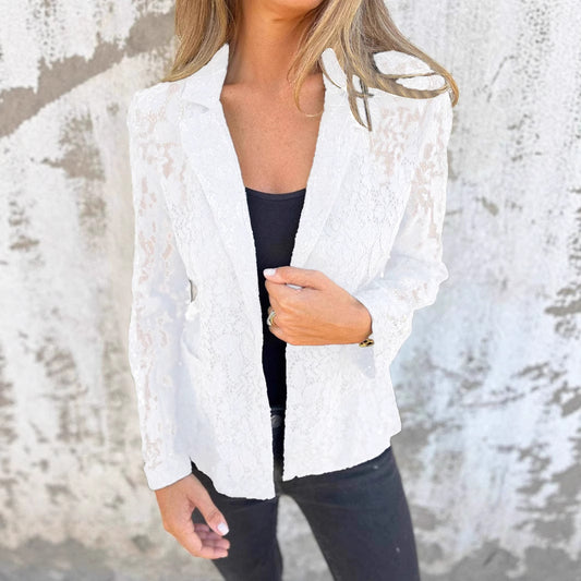 Blazer élégant en dentelle pour femmes Chic und Stil