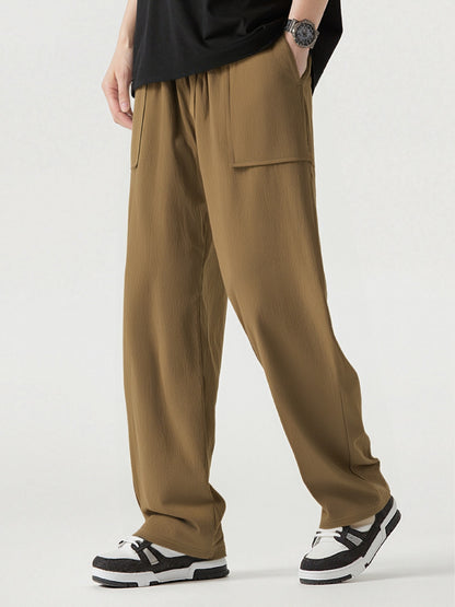Casual cargo pants for men with practical pockets and elastic waist Chic and Style