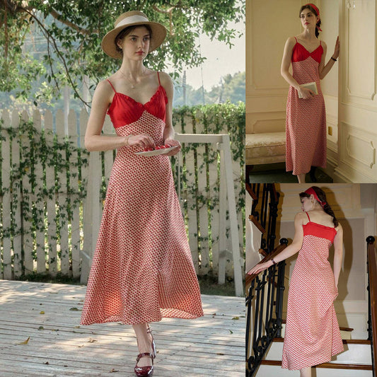 Robe slip imprimée en cœur pour femmes Chic und Stil