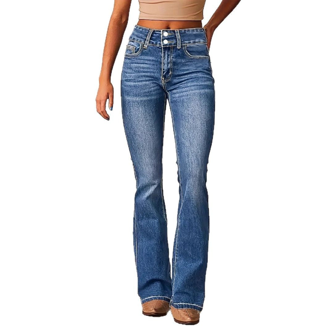 High-waisted Bootcut jeans for Women Chic and Style