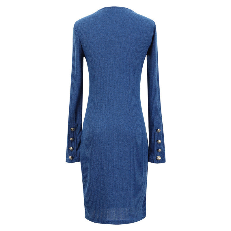Robe portefeuille chic pour femme avec détail boutonné et coupe taille Chic und Stil