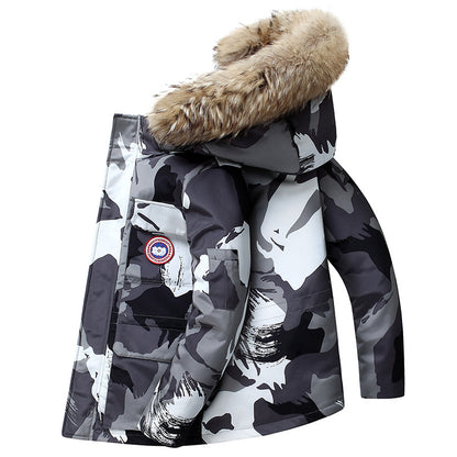 Functional winter jacket for men with removable fur Chic and Style