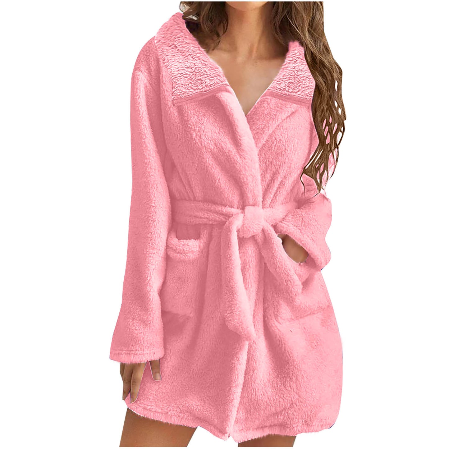 Ladies Cozy Polar Fleece Robe Chic and Style