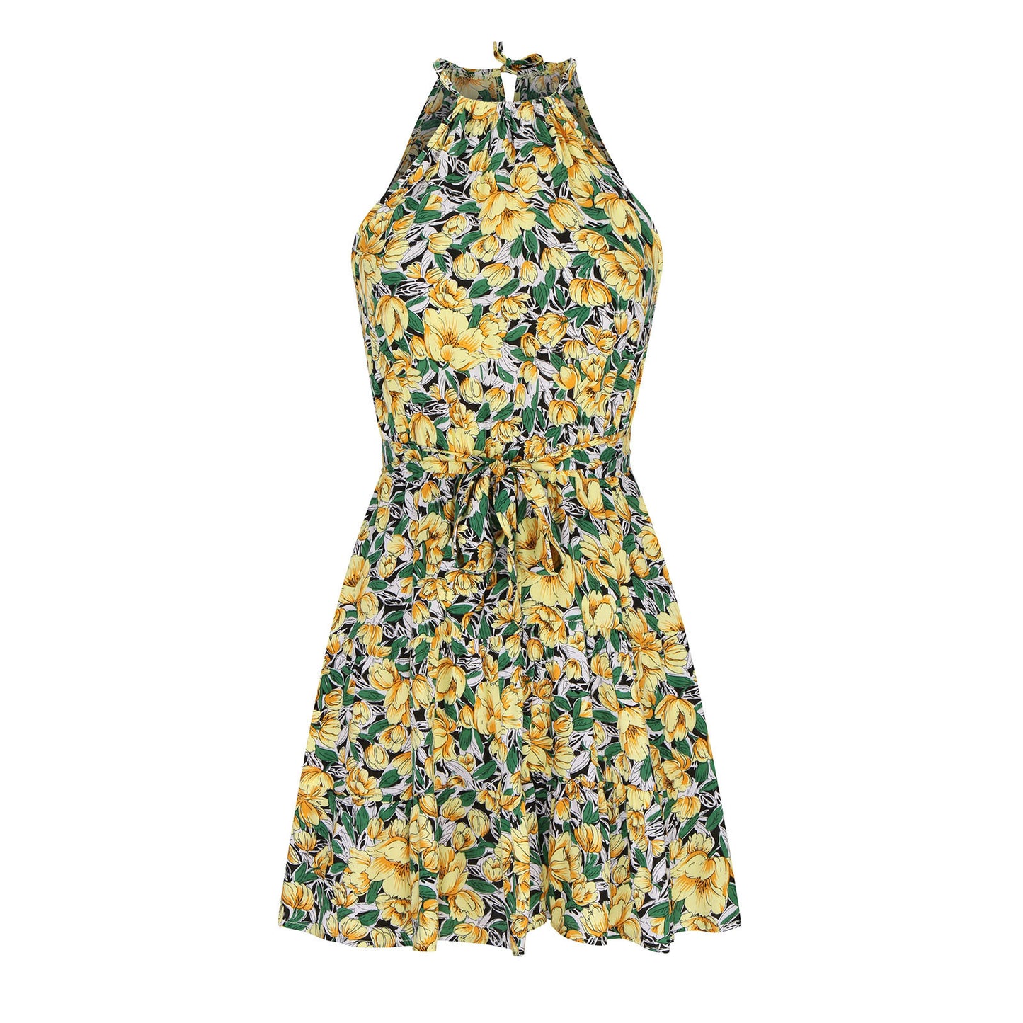 Robe d'été pour femmes avec coupe aérienne et motif floral Chic und Stil
