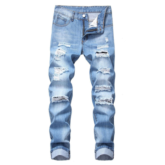 Distressed jeans for women with a trendy worn look and a relaxed fit Chic und Stil