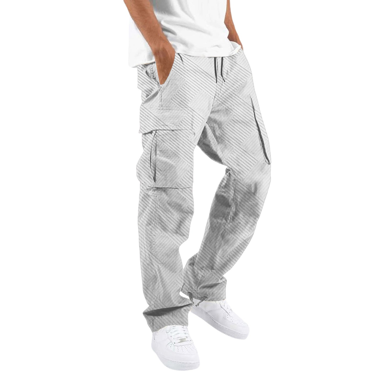 Elegant cargo pants for men with ergonomic cut and practical side pockets Chic and Style