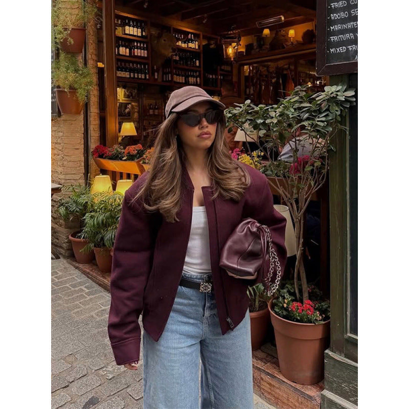 Women Stylish and Casual High-Cut Transition Jacket Chic and Style