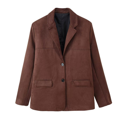 Dames Blazer en Suède Chic und Stil