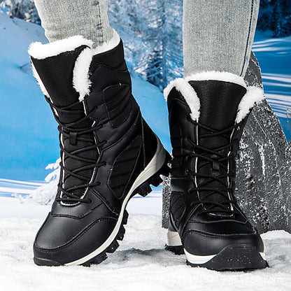 Bottes d'hiver chaudes pour femmes avec semelle en caoutchouc antidérapante Chic und Stil