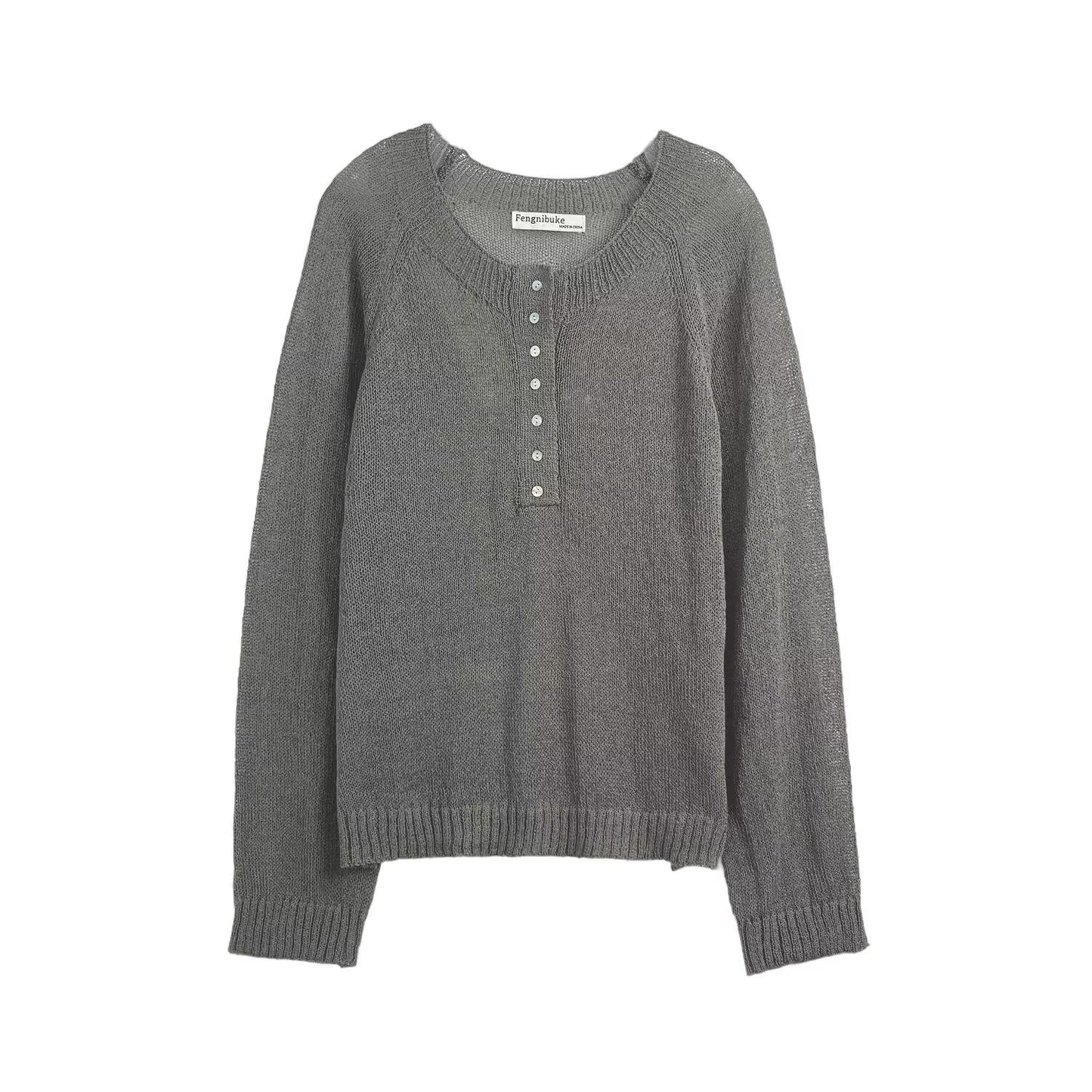 Pull décontracté pour femmes avec détails de boutons Chic und Stil