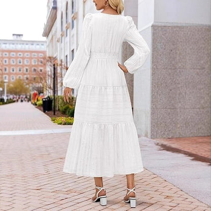 Robe maxi pour femmes avec des manches volumineuses et un ourlet flottant Chic und Stil