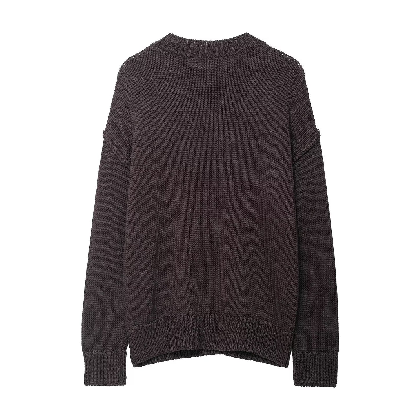 Pull en maille confortable pour femmes avec col rond et coupe décontractée Chic und Stil