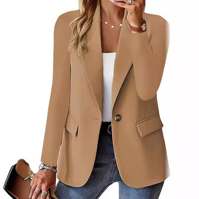Dames Élégant Blazer d'Affaires avec Structure Chic und Stil