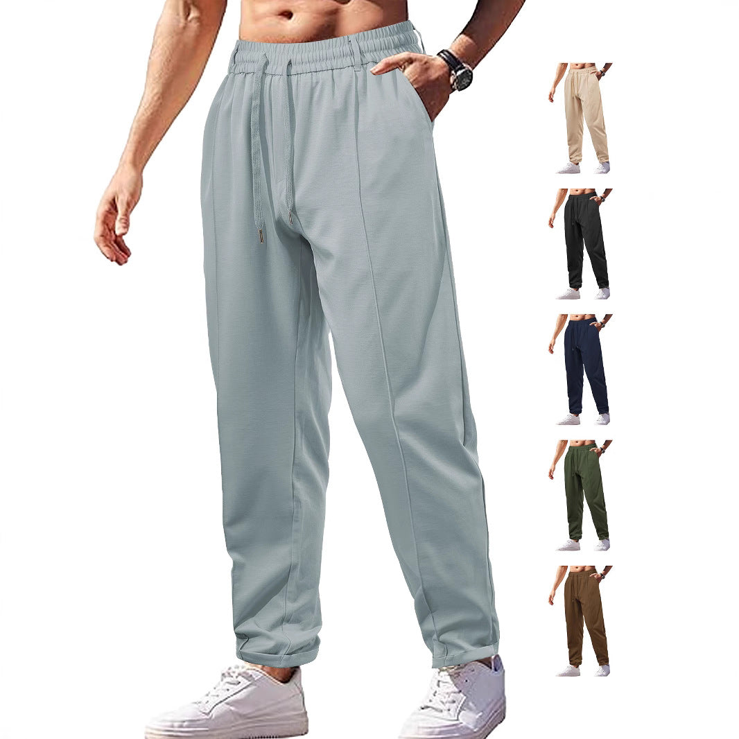Functional leisure pants for men with elastic waist and practical side pockets Chic and Style