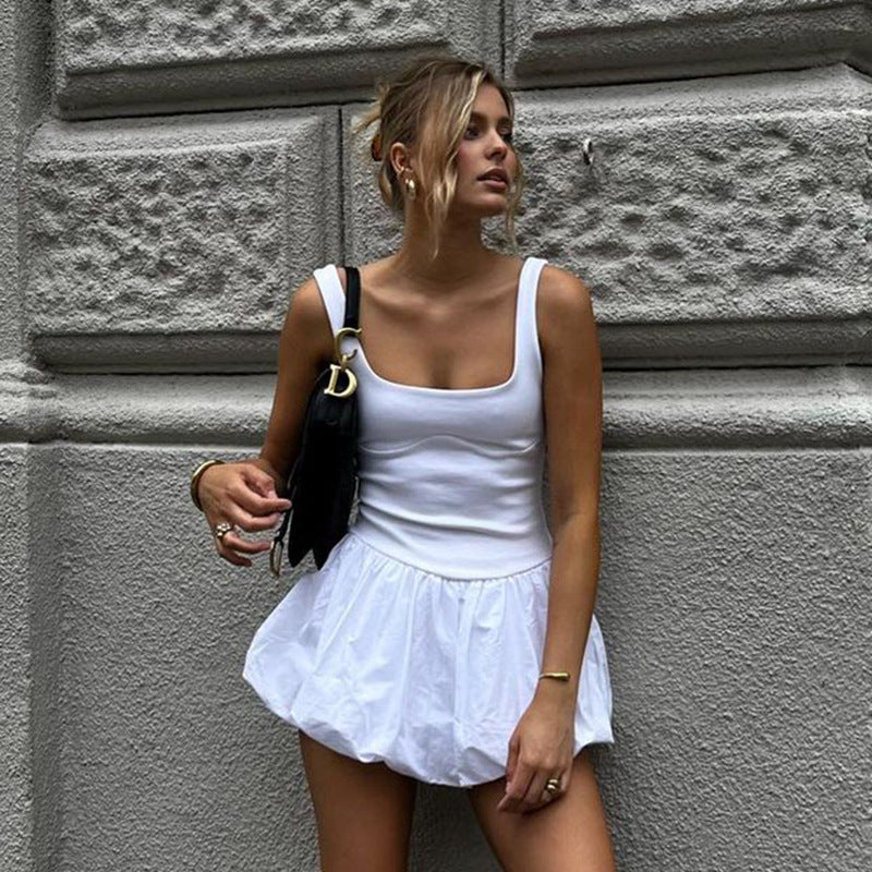 Robe mini évasée de loisirs pour dames Chic und Stil