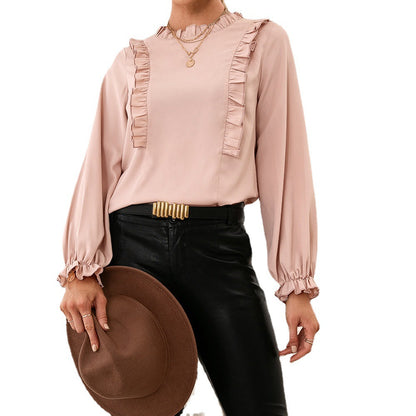 Blouse élégante pour dames avec détails volants et manches amples Chic und Stil