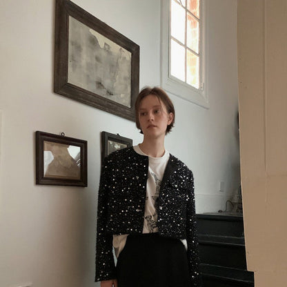 Dames Gilet scintillant avec des accents élégants Chic und Stil