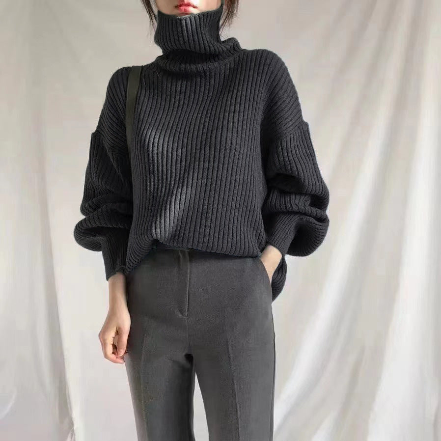 Dames Pull à col roulé moelleux Chic und Stil
