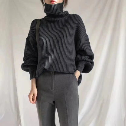 Dames Pull à col roulé moelleux Chic und Stil