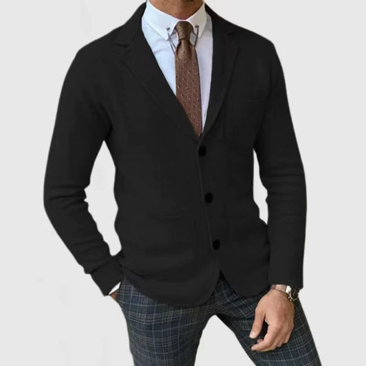 Blazer en tricot pour homme avec grandes poches et coupe moderne Chic und Stil