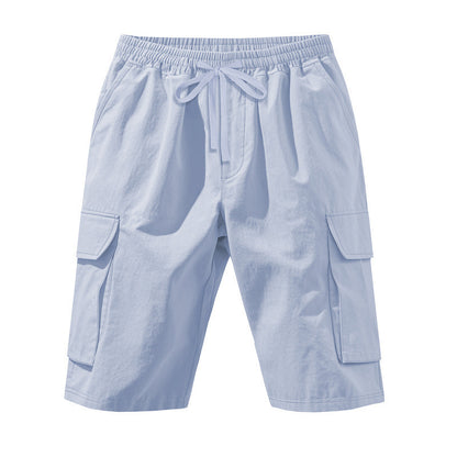 Shorts cargo pour hommes avec taille élastique et poches multifonctionnelles Chic und Stil