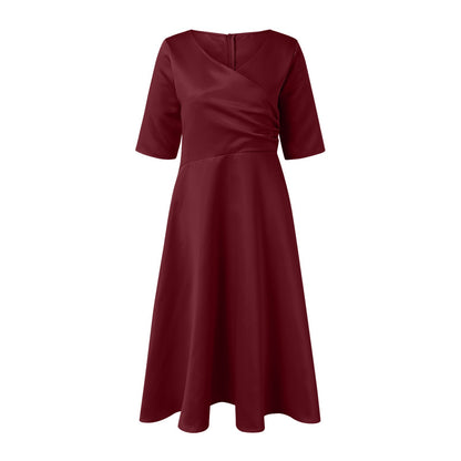 Robe portefeuille A-ligne flatteuse pour femmes Chic und Stil