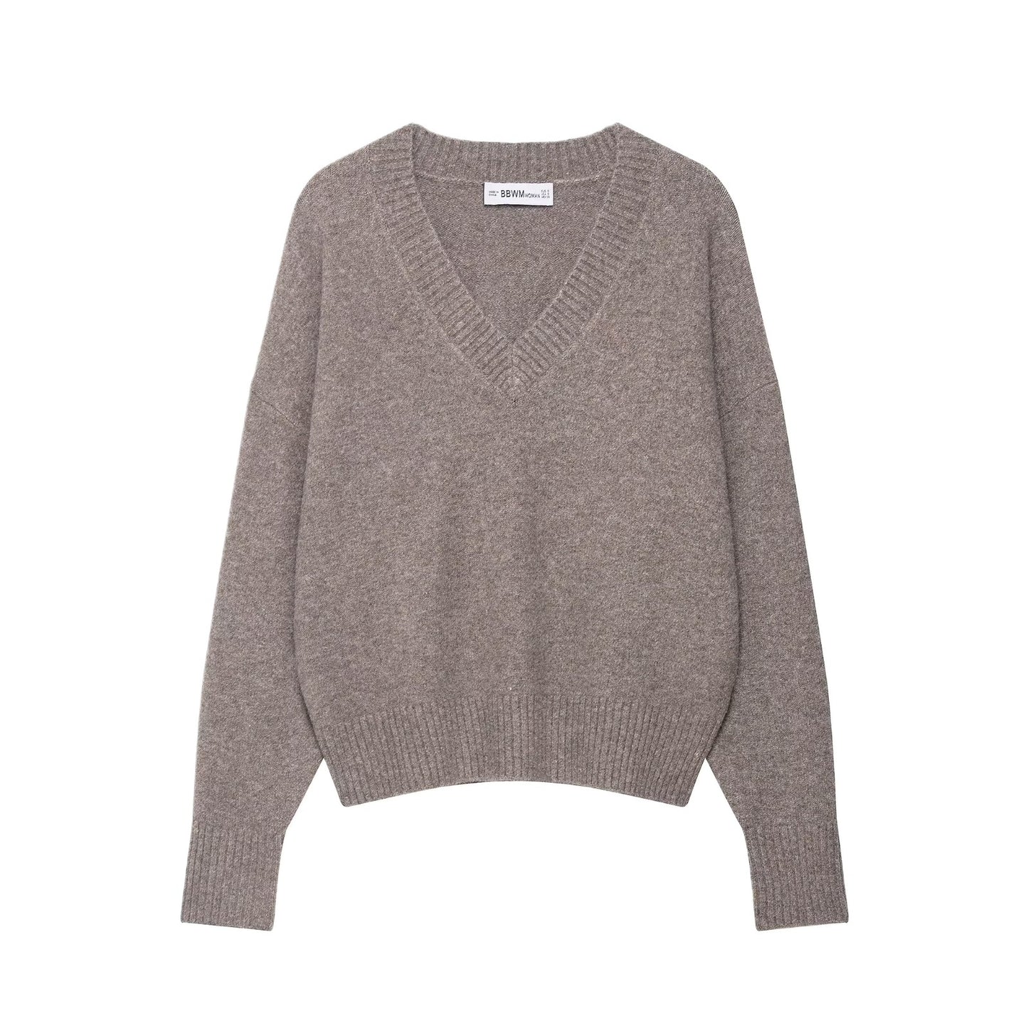 Dames Pull à Col V Cozy en laine mérinos de haute qualité Chic und Stil