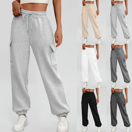 Pantalons de survêtement cargo hauts élégants pour femmes Chic und Stil
