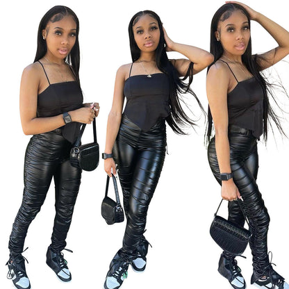 Leggings Chic und Stil en cuir synthétique élégant pour femmes