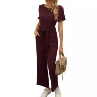 Combinaison pour femmes avec ceinture à nouer et jambes larges Chic und Stil