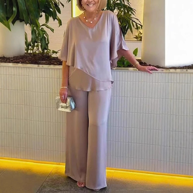 Dames Élégant Jumpsuit Set Chic und Stil