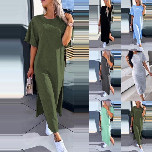 Robe maxi décontractée grande taille Chic und Stil pour femmes