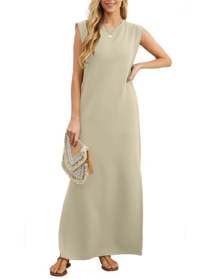 Robe maxi confortable pour femmes en matériau doux avec une coupe étroite Chic und Stil