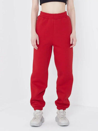 Comfortable women's jogging pants with high waist and elastic cuffs Chic and Style