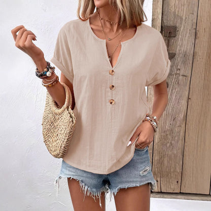 Blouse de loisir pour femmes avec patte de boutonnage Chic und Stil