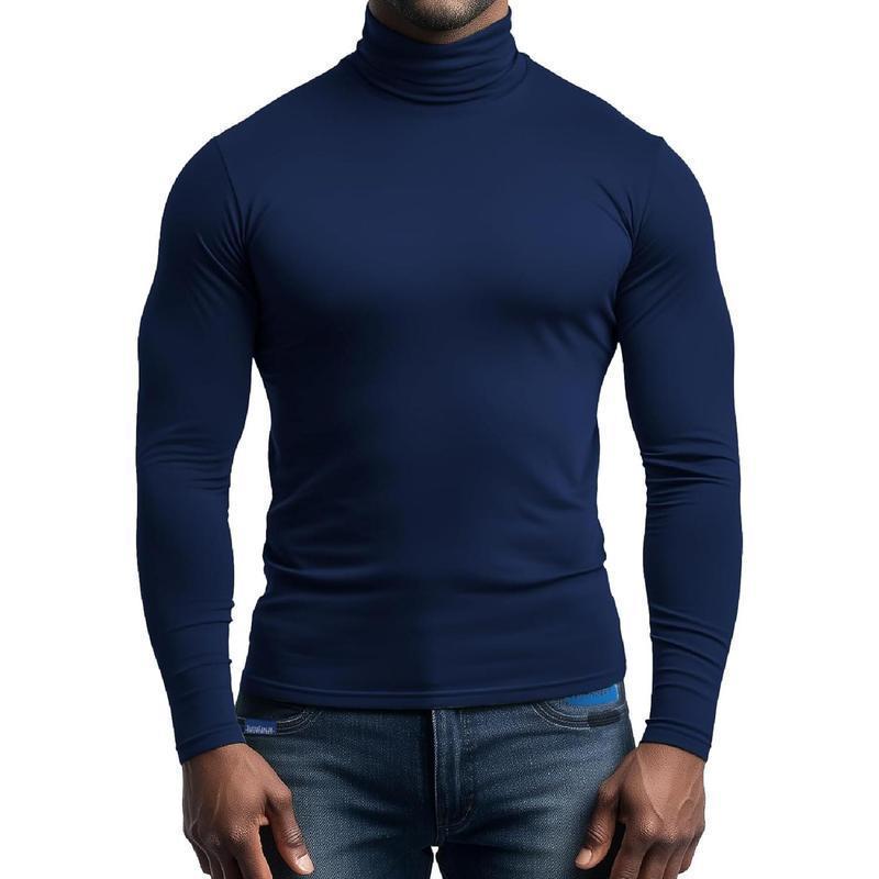Breathable turtleneck t-shirt for men in soft jersey Chic und Stil