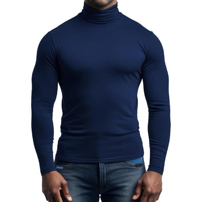 Breathable turtleneck t-shirt for men in soft jersey Chic und Stil