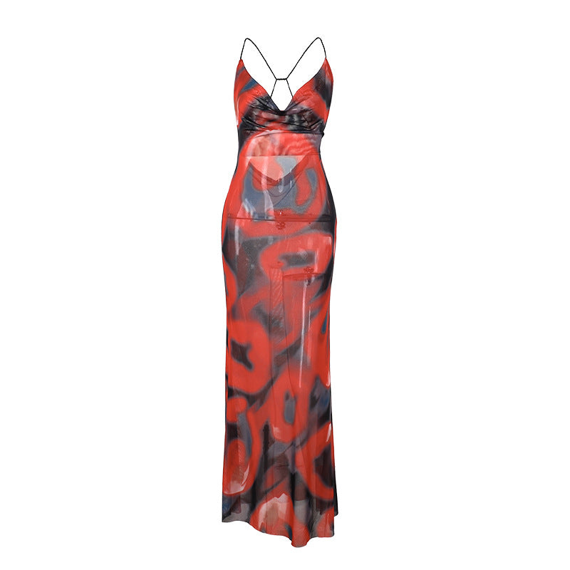 Robe maxi élégante à dosnu Chic und Stil