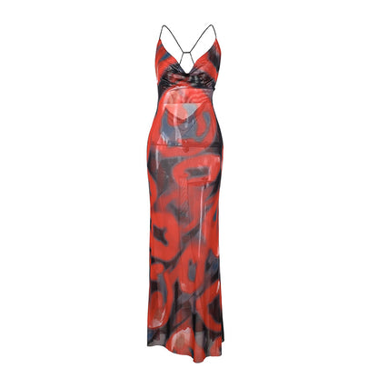 Robe maxi élégante à dosnu Chic und Stil