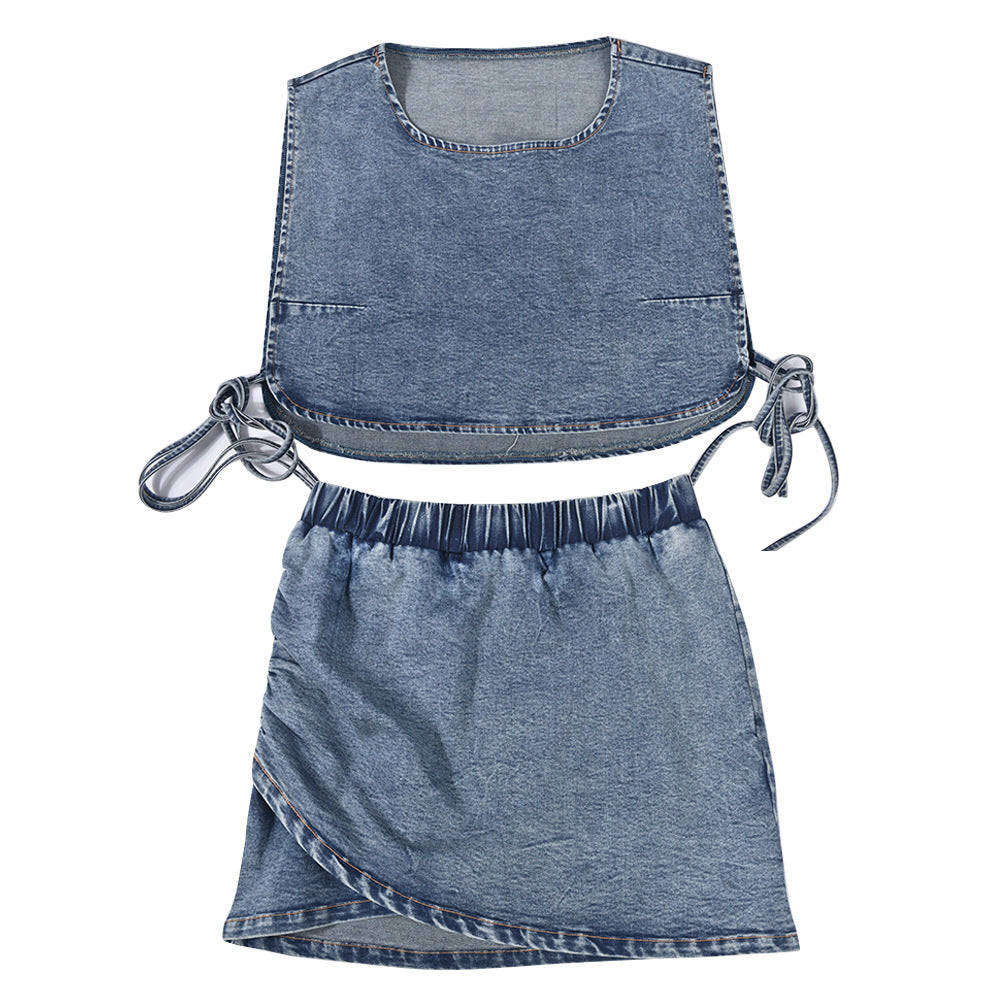 Dames Denim Twin-Set Chic und Stil