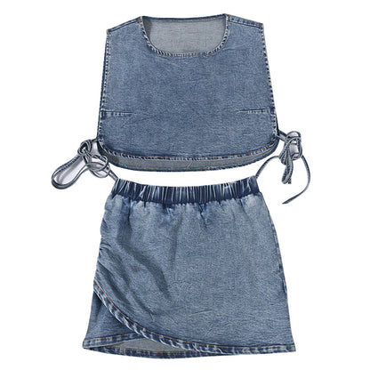 Dames Denim Twin-Set Chic und Stil