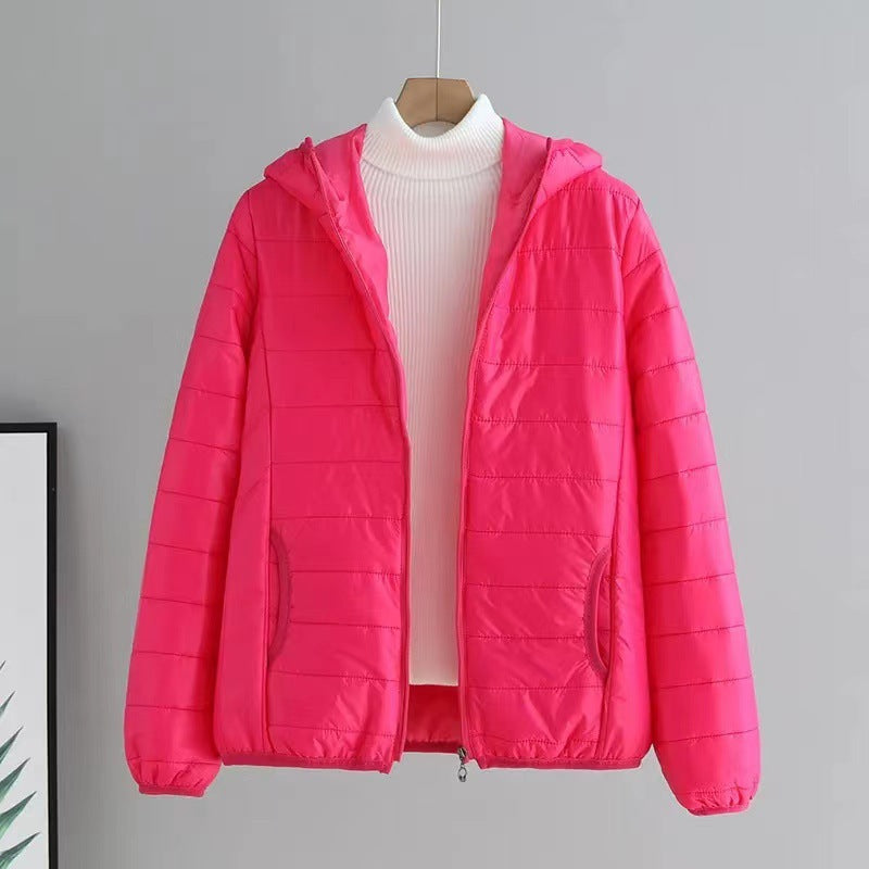 Ladies quilted transitional jacket with practical pockets and hood Chic und Stil